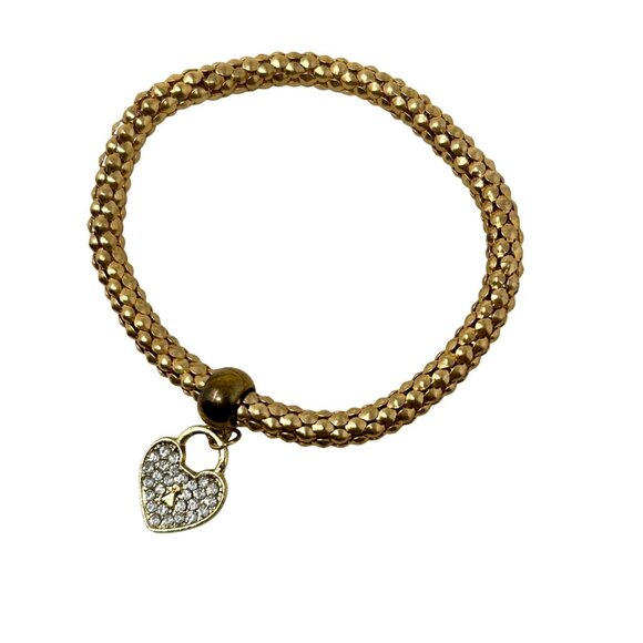 3 Handcrafted Bracelets With Rhinestone Accents In Gold & Pink Beaded Designs - Picture 7 of 8